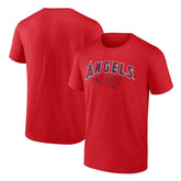 Red Mike Trout Los Angeles Angels Fanatics Player Name & Number T-Shirt
