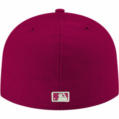 Cardinal Minnesota Twins New Era White Logo 59FIFTY Fitted Hat