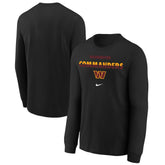 Youth Team Color Split Long Sleeve T-Shirt - Washington Commanders T-shirts