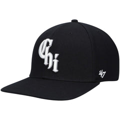 Black Chicago White Sox '47 2021 City Connect Captain Snapback Hat