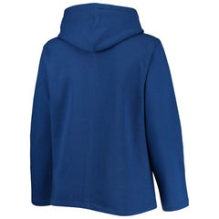 Royal New York Mets Soft as a Grape Women's Plus Size Side Split Pullover Hoodie