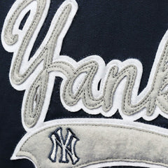 Navy New York Yankees Soft as a Grape Women's Plus Size Side Split Pullover Hoodie
