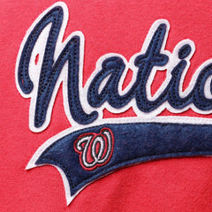 Red Washington Nationals Soft as a Grape Women's Plus Size Side Split Pullover Hoodie