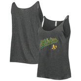 Heathered Charcoal Athletics Soft as a Grape Women's Slouchy Tank Top