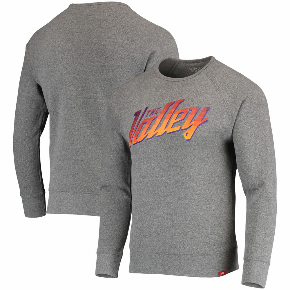 Phoenix Suns Sportiqe Harmon Raglan Tri-Blend Pullover Sweatshirt