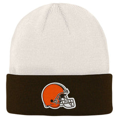 Youth Bone Cuffed Knit Hat - Cleveland Browns Hats