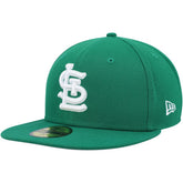 Kelly Green St. Louis Cardinals New Era White Logo 59FIFTY Fitted Hat