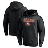Logo Team Lockup Fitted Pullover Hoodie - San Francisco 49ers Hoodies