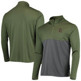 Olive St. Louis Cardinals Levelwear Delta Pursue Quarter-Zip Jacket