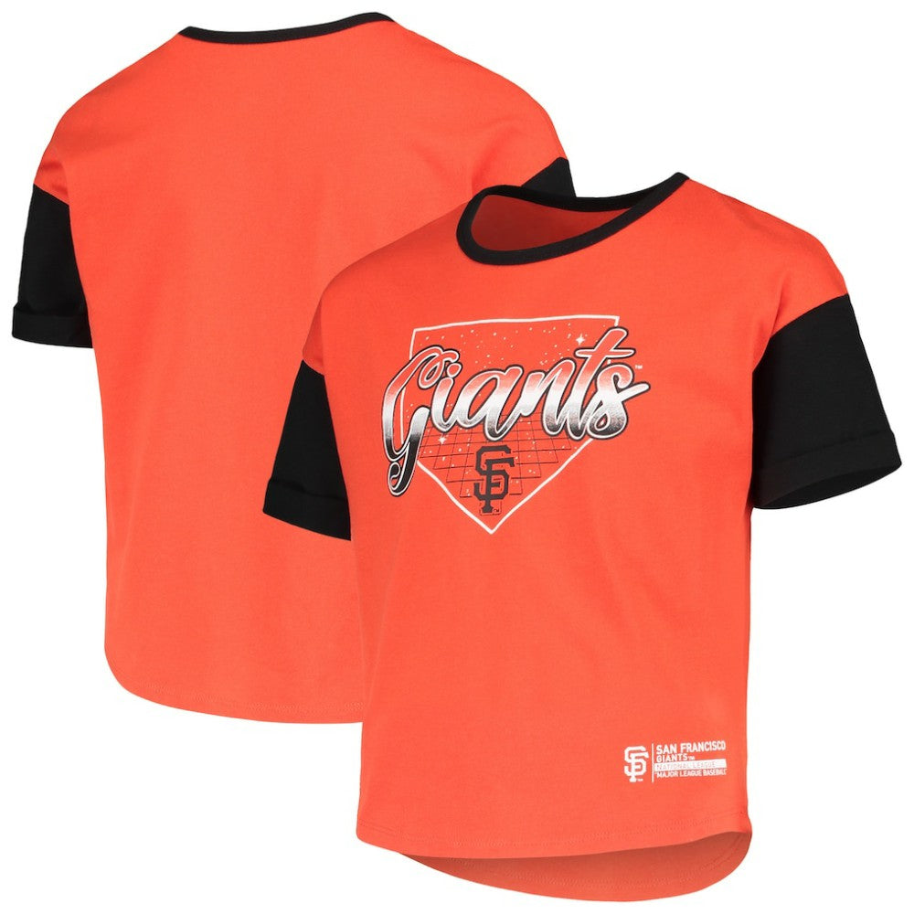 Orange San Francisco Giants Girls Youth Bleachers T-Shirt