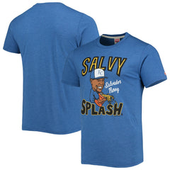 Royal Salvador Perez Kansas City Royals Homage Caricature Tri-Blend T-Shirt