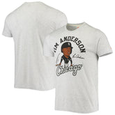 Heathered Gray Tim Anderson Chicago White Sox Homage Caricature Tri-Blend T-Shirt
