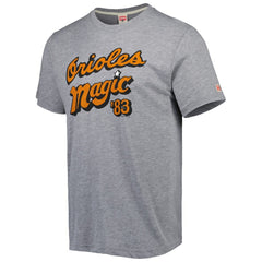 Gray Baltimore Orioles Homage Hyper Local Tri-Blend T-Shirt