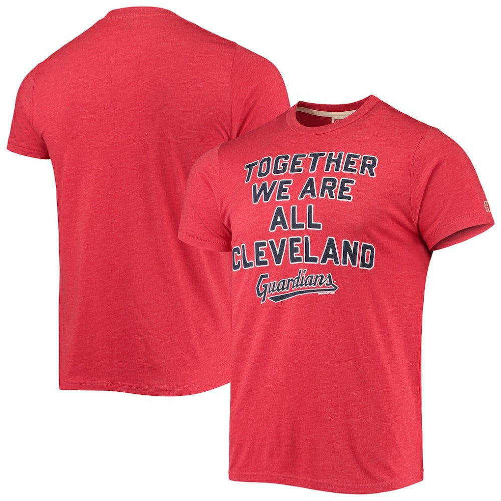 Red Cleveland Guardians Homage Hyper Local Tri-Blend T-Shirt