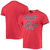 Red Cleveland Guardians Homage Hyper Local Tri-Blend T-Shirt