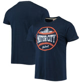 Navy Detroit Tigers Homage Hyper Local Tri-Blend T-Shirt