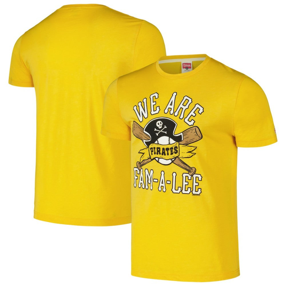 Gold Pittsburgh Pirates Homage Hyper Local Tri-Blend T-Shirt