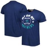 Navy Seattle Mariners Homage Hyper Local Tri-Blend T-Shirt