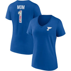 NHL St. Louis Blues Fanatics Women's Team Mother's Day V-Neck T-Shirt