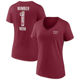 Women's Team Mother's Day V-Neck T-Shirt - Washington Commanders T-shirts