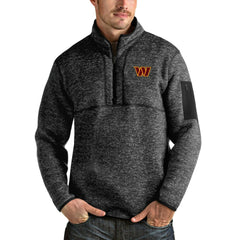 Antigua Fortune Quarter-Zip Pullover Jacket - Washington Commanders Pullover