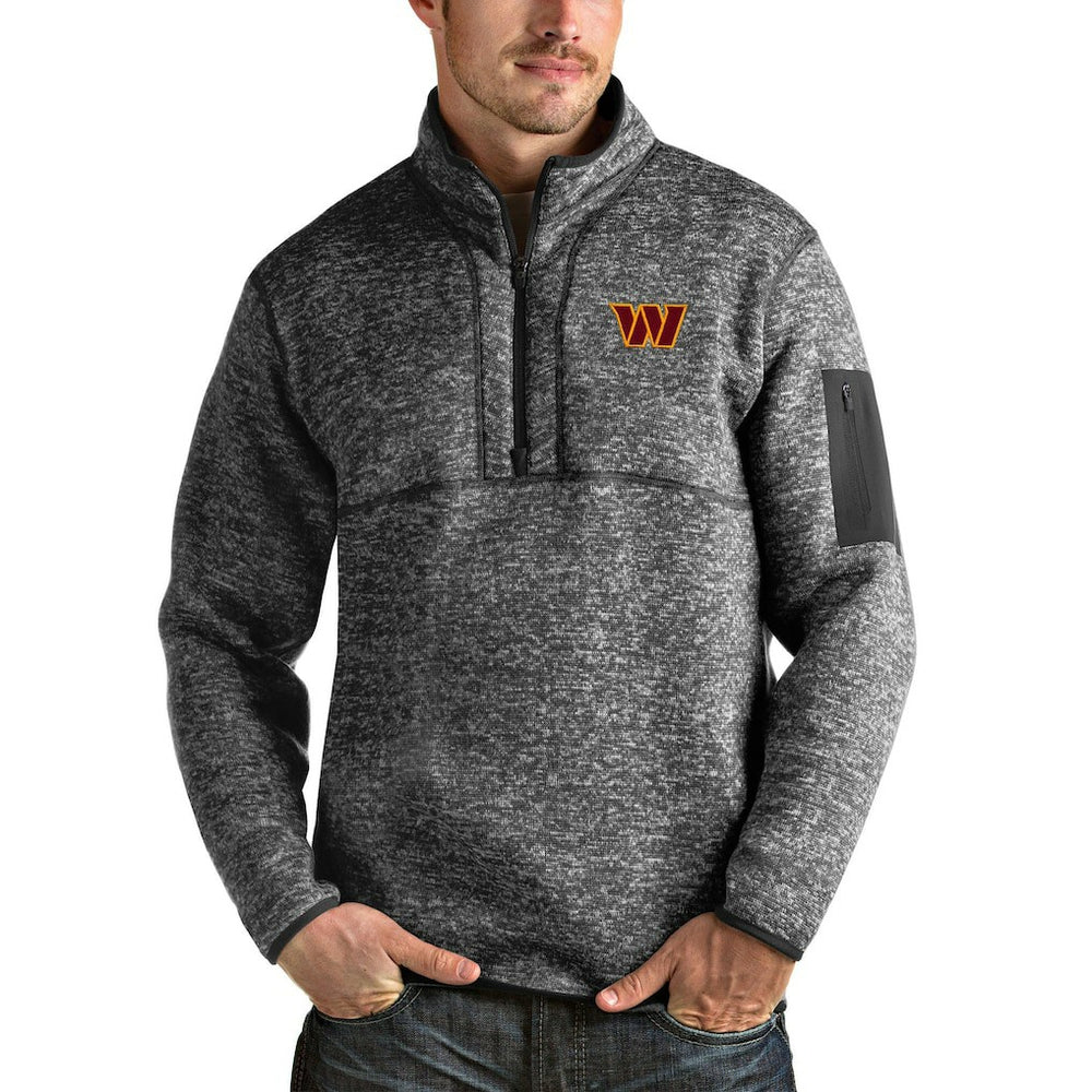Antigua Fortune Quarter-Zip Pullover Jacket - Washington Commanders Pullover
