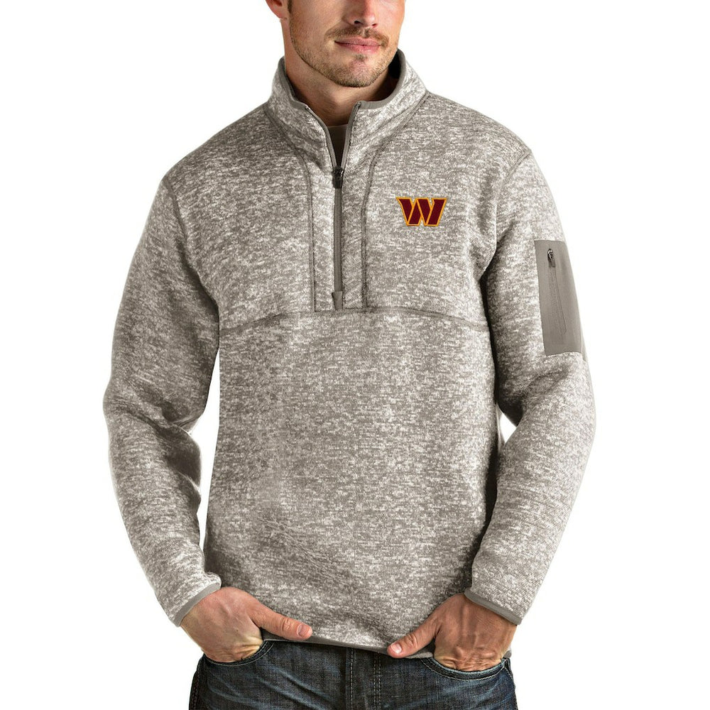 Antigua Fortune Quarter-Zip Pullover Jacket - Washington Commanders Pullover