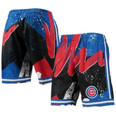Royal Chicago Cubs Mitchell & Ness Hyper Hoops Shorts