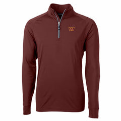 Cutter & Buck Adapt Eco Stretch Quarter-Zip Pullover Jacket - Washington Commanders Pullover