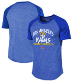 Majestic Threads 2-Time Super Bowl s Tri-Blend Raglan T-Shirt - Los Angeles Rams T-shirts