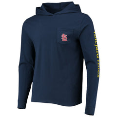 Navy St. Louis Cardinals Vineyard Vines Long Sleeve Hoodie T-Shirt
