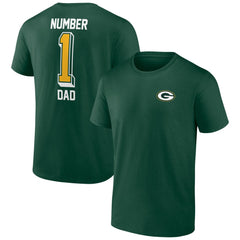 Number One Dad T-Shirt - Green Bay Packers T-shirts