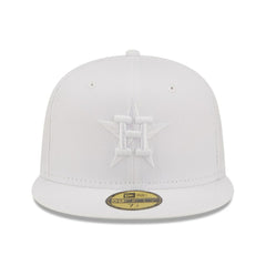 Houston Astros New Era White on White 59FIFTY Fitted Hat