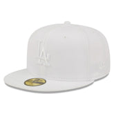 Los Angeles Dodgers New Era White on White 59FIFTY Fitted Hat