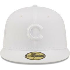 Chicago Cubs New Era White on White 59FIFTY Fitted Hat