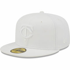 Minnesota Twins New Era White on White 59FIFTY Fitted Hat