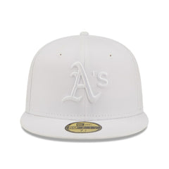 Athletics New Era White on White 59FIFTY Fitted Hat