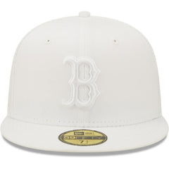Boston Red Sox New Era White on White 59FIFTY Fitted Hat