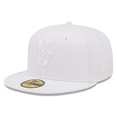 Seattle Mariners New Era White on White 59FIFTY Fitted Hat