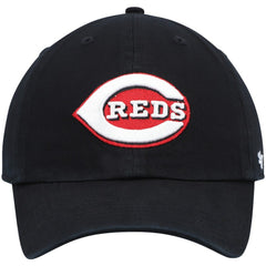 Black Cincinnati Reds '47 Clean Up Adjustable Hat