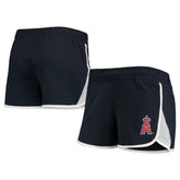 Navy Los Angeles Angels New Era Women's Stretch French Terry Shorts