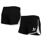 Black Athletics New Era Women's Stretch French Terry Shorts