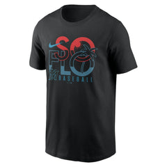 Black Miami Marlins Nike So Flo Local Team T-Shirt
