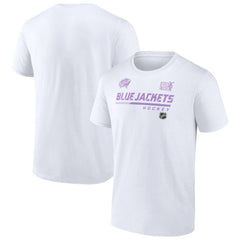 NHL Columbus Blue Jackets NHL Hockey Fights Cancer T-Shirt