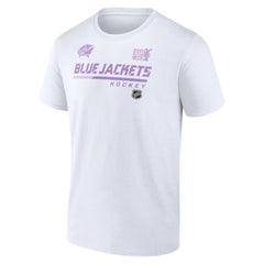 NHL Columbus Blue Jackets NHL Hockey Fights Cancer T-Shirt