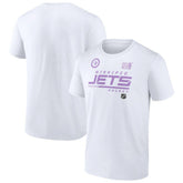 NHL Winnipeg Jets NHL Hockey Fights Cancer T-Shirt
