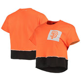 Orange San Francisco Giants Refried Apparel Women's Cropped T-Shirt