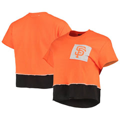 Orange San Francisco Giants Refried Apparel Women's Cropped T-Shirt