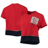 Red St. Louis Cardinals Refried Apparel Women's Cropped T-Shirt