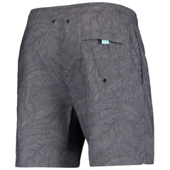 Naples Layered Leaves Swim Trunks - Las Vegas Raiders